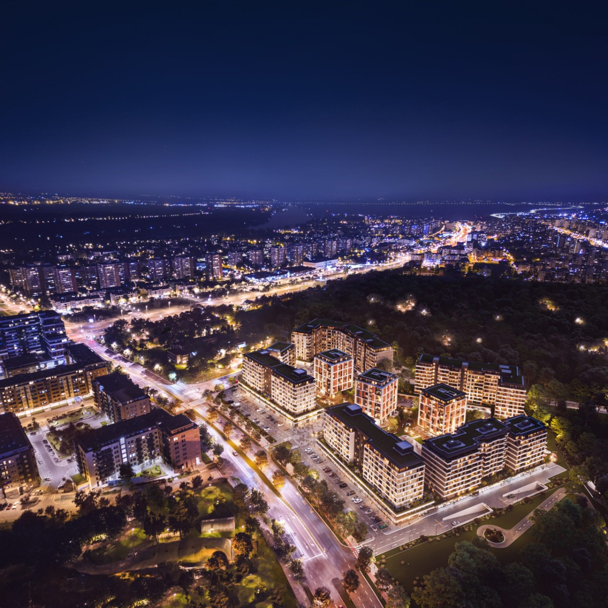 Novi Beograd SOUL 64 - nov stan sa 2 spavaće sobe i privatnom bašta terasom.